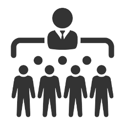 Image of manager and team